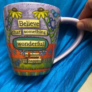 Believe mug by Lisa Kaus Good Karma, kindness, upbeat, mindfulness
